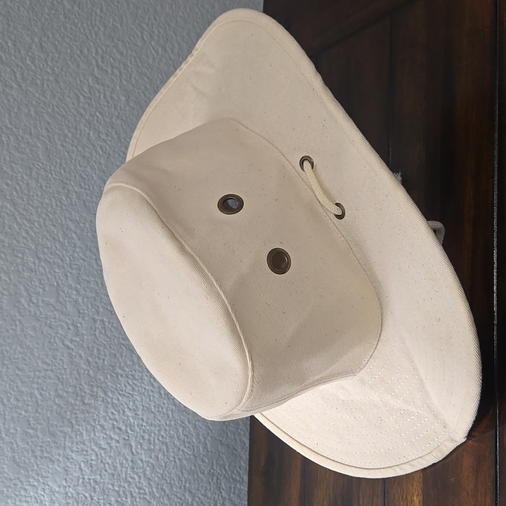 DPC Dorfman Pacific Canvas Tan Floater Fishing Sun Bucket Hat Safari Vintage